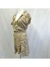 Aritzia 100% Polyester Leopard Print Tan Black Casual Dress Size 8 - photo 7