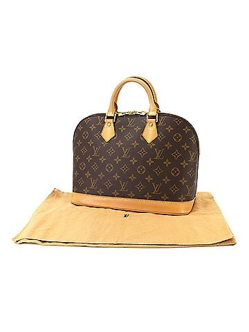 Louis Vuitton Louis Vuitton Monogram Alma Handbag, Brown, M51130, Gold Hardware (view 1)