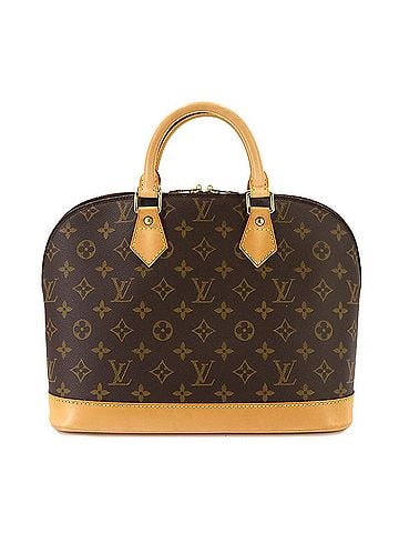 Louis Vuitton Louis Vuitton Monogram Alma Handbag, Brown, M51130, Gold Hardware (view 2)