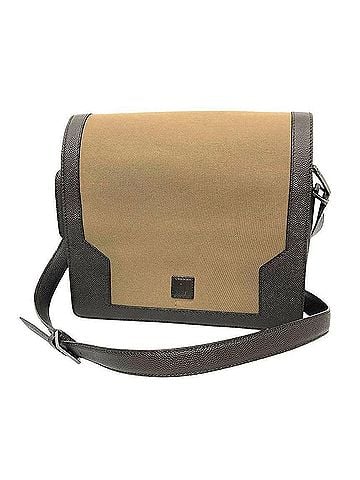 Dunhill Dunhill shoulder bag, canvas and leather, brown, men's bag. (view 1)