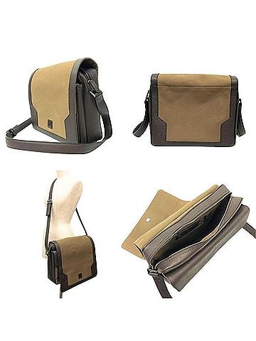 Dunhill Dunhill shoulder bag, canvas and leather, brown, men's bag. (view 2)