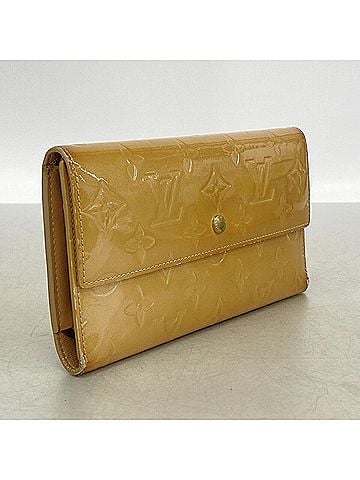 Louis Vuitton Louis Vuitton Tri-fold Long Wallet Vernis Portefeuille Tresor International M91352 Noisette Ladies (view 2)