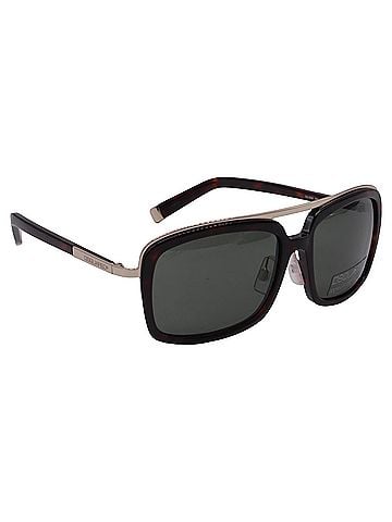 Dsquared2 Dsquared2 DQ0026 Tortoishell Aviator Sunglasses in Brown Acetate (view 2)