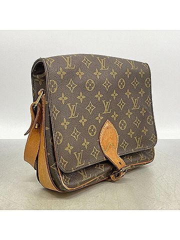 Louis Vuitton Louis Vuitton Monogram Cartouchiere GM Shoulder Bag M51252 Brown Women's (view 2)