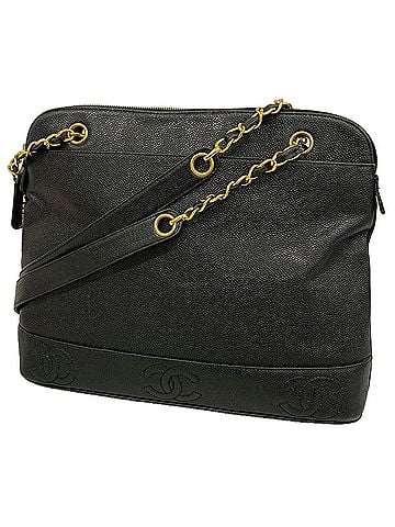 Chanel Chanel Triple Coco Caviar Leather Shoulder Bag, Black, for Women (view 1)