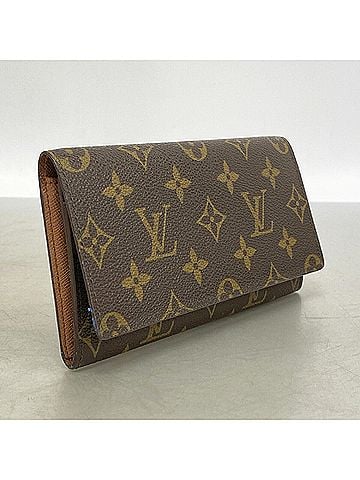 Louis Vuitton Louis Vuitton Monogram Portefeuille 3 Cartes Credit M61818 Brown Women's Wallet/Long Wallet (view 2)