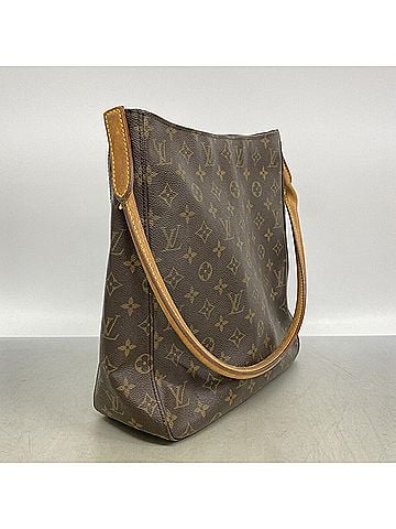 Louis Vuitton Louis Vuitton Monogram Looping GM Shoulder Bag M51145 Brown (Women's) (view 2)