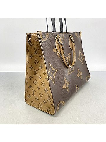 Louis Vuitton Louis Vuitton Monogram Giant Reverse OnTheGo MM Tote Bag M45321 Brown 2-way bag for women (view 2)