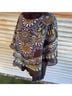 Alyx Floral Multi Color 3/4 Sleeve Top Size L - photo 4