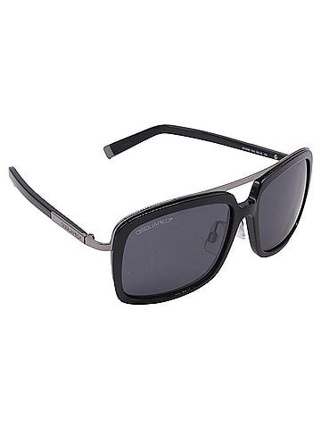Dsquared2 Dsquared2 DQ0026 Aviator Sunglasses in Black Acetate (view 2)