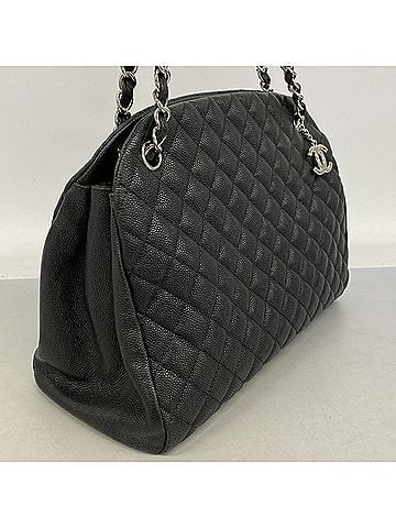 Chanel Chanel Matelassé Chain Shoulder Bag, Caviar Leather, Black, Women's (view 2)