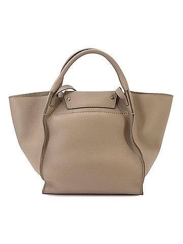 Céline Celine Big Bag Small with Long Strap 2-way Handbag Shoulder Leather Beige 183313 (view 2)