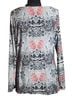 Rafaella Floral Multi Color Long Sleeve Blouse Size M - photo 2