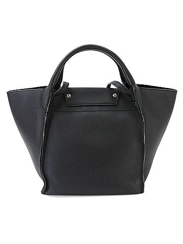 Céline Celine Big Bag Small with Long Strap 2-way Handbag Shoulder Leather Black 189313 Silver Hardware (view 2)