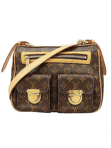 Louis Vuitton Louis Vuitton Monogram Hudson GM Shoulder Bag M40045 Brown Women's (view 1)
