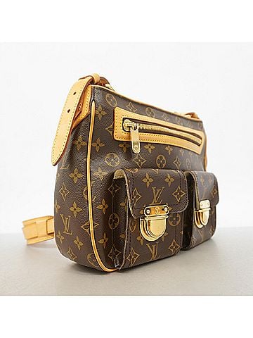 Louis Vuitton Louis Vuitton Monogram Hudson GM Shoulder Bag M40045 Brown Women's (view 2)