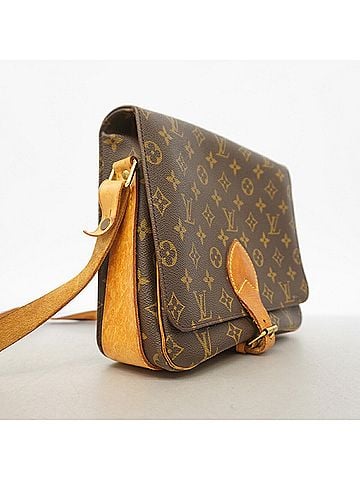 Louis Vuitton Louis Vuitton Monogram Cartouchiere GM Shoulder Bag M51252 Brown Women's (view 2)