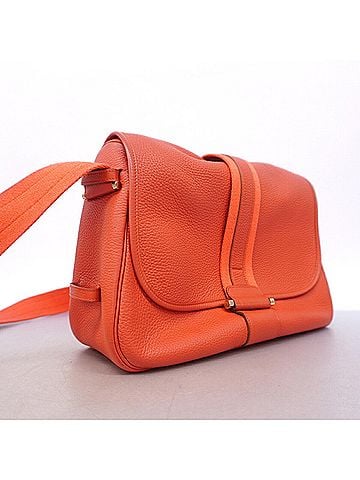 Hermès Hermes Shoulder Bag, Bour Lang, Taurillon Clemence Leather, Rose Jaipur, ?Q Stamp, Ladies' (view 2)