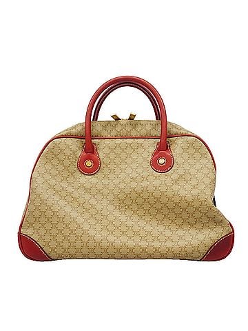 Céline Celine Macadam handbag, beige and red, for women. (view 1)