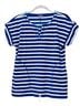Talbots Stripes Blue White Short Sleeve Top Size S - photo 1