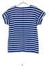 Talbots Stripes Blue White Short Sleeve Top Size S - photo 2
