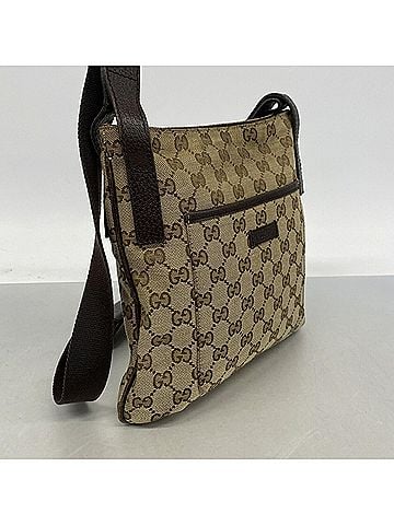 Gucci Gucci GG Canvas Shoulder Bag 122793 Beige Women's (view 2)