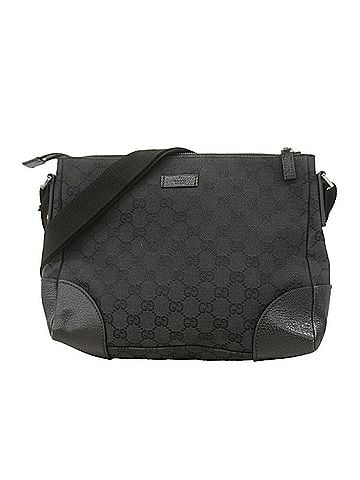 Gucci Gucci GG Canvas Shoulder Bag 114273, Black, Women's (view 1)