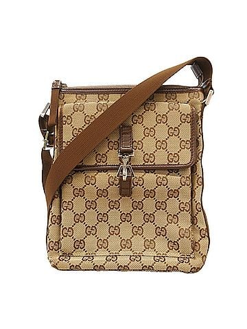 Gucci Gucci GG Canvas Shoulder Bag 92646, Brown Canvas, Women's (view 1)