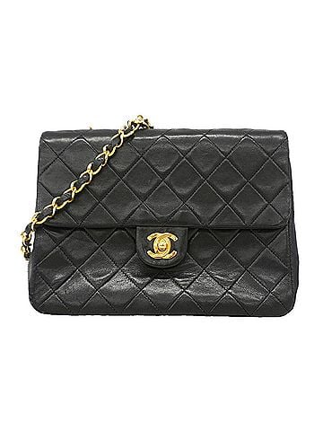 Chanel Chanel Matelassé Chain Shoulder Bag, Lambskin, Black, Women's (view 1)