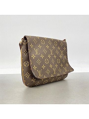 Louis Vuitton Louis Vuitton Monogram Musette Tango Short Strap Shoulder Bag M51257 Brown Women's (view 2)