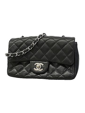 Chanel Chanel Mini Matelassé Chain Shoulder Bag, Caviar Leather, Black, Women's, OP020967 (view 1)