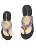Tommy Hilfiger Graphic Black White Flip Flops Size 8 1/2 - photo 1