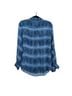 Equipment 100% Silk Snake Print Blue Long Sleeve Button-Down Shirt Size S - photo 2
