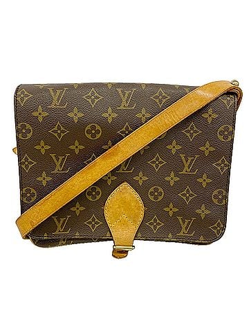 Louis Vuitton Louis Vuitton Monogram Cartouchiere GM Shoulder Bag M51252 Brown Women's P3437661 (view 1)