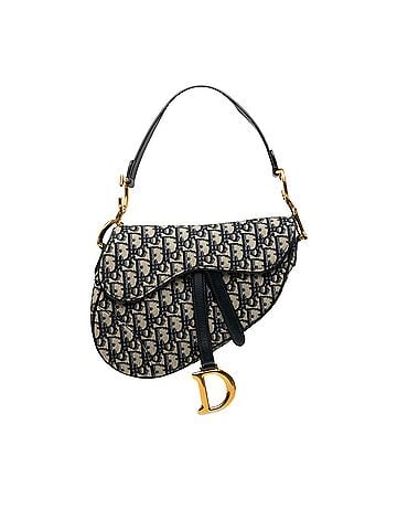 Dior Oblique Canvas Saddle Bag (view 1)