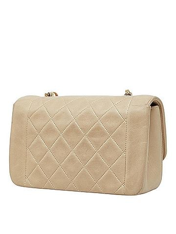 Chanel Chanel Diana Coco Mark Chain Shoulder Bag, Crossbody, Beige, Gold Hardware, Lambskin, Women's CHANEL (view 2)