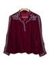 Zara Red Long Sleeve Blouse Size L - photo 1