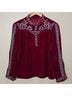 Zara Red Long Sleeve Blouse Size L - photo 13