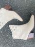 Sam Edelman 100% Suede Tan Ivory Ankle Boots Size 8 1/2 - photo 5