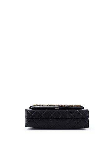 Chanel Logo Enchained Flap Bag Quilted Calfskin Medium (view 2)