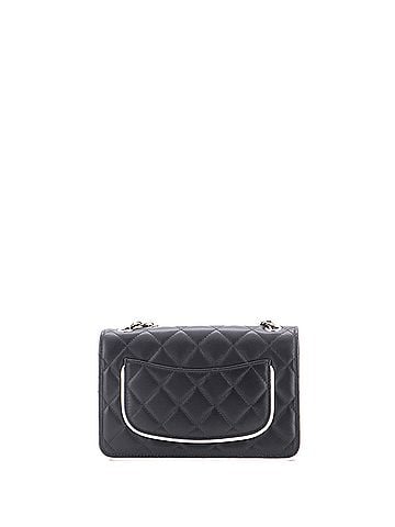 Chanel Enamel CC Bicolor Wallet on Chain Quilted Lambskin (view 2)