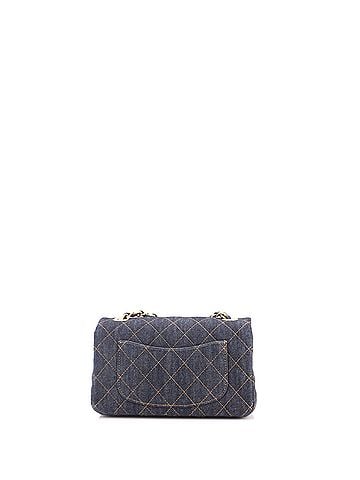 Chanel Classic Single Flap Bag Quilted Denim Mini (view 2)