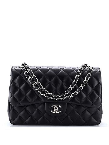 Chanel Classic Double Flap Bag Quilted Lambskin Jumbo (view 1)