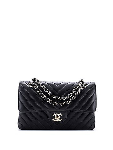 Chanel Classic Double Flap Bag Chevron Caviar Small (view 1)