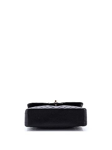 Chanel Classic Double Flap Bag Chevron Caviar Small (view 2)