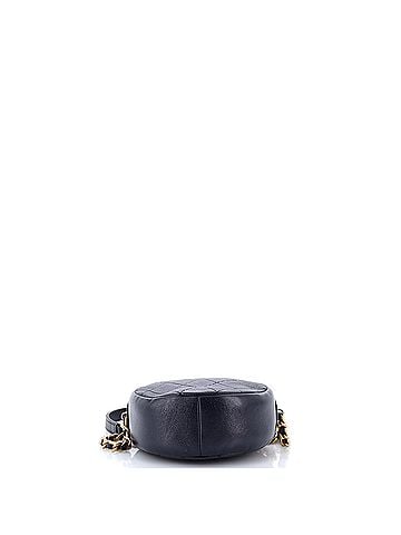 Chanel Round Clutch with Chain Quilted Glazed Calfskin (view 2)