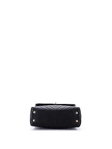 Chanel Coco Top Handle Bag Chevron Caviar Mini (view 2)
