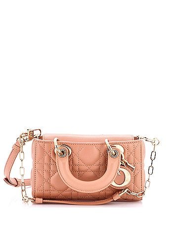 Christian Dior Lady D-Joy Bag Cannage Quilt Lambskin Micro (view 1)