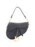 Christian Dior 100% Leather Black Saddle Handbag Leather Medium One size - photo 1