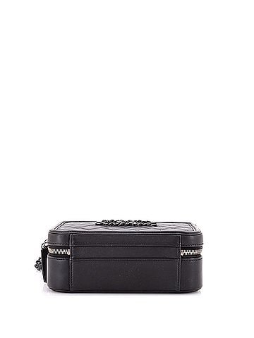 Chanel Filigree Vanity Case Quilted Lambskin with Chain Detail Medium (view 2)